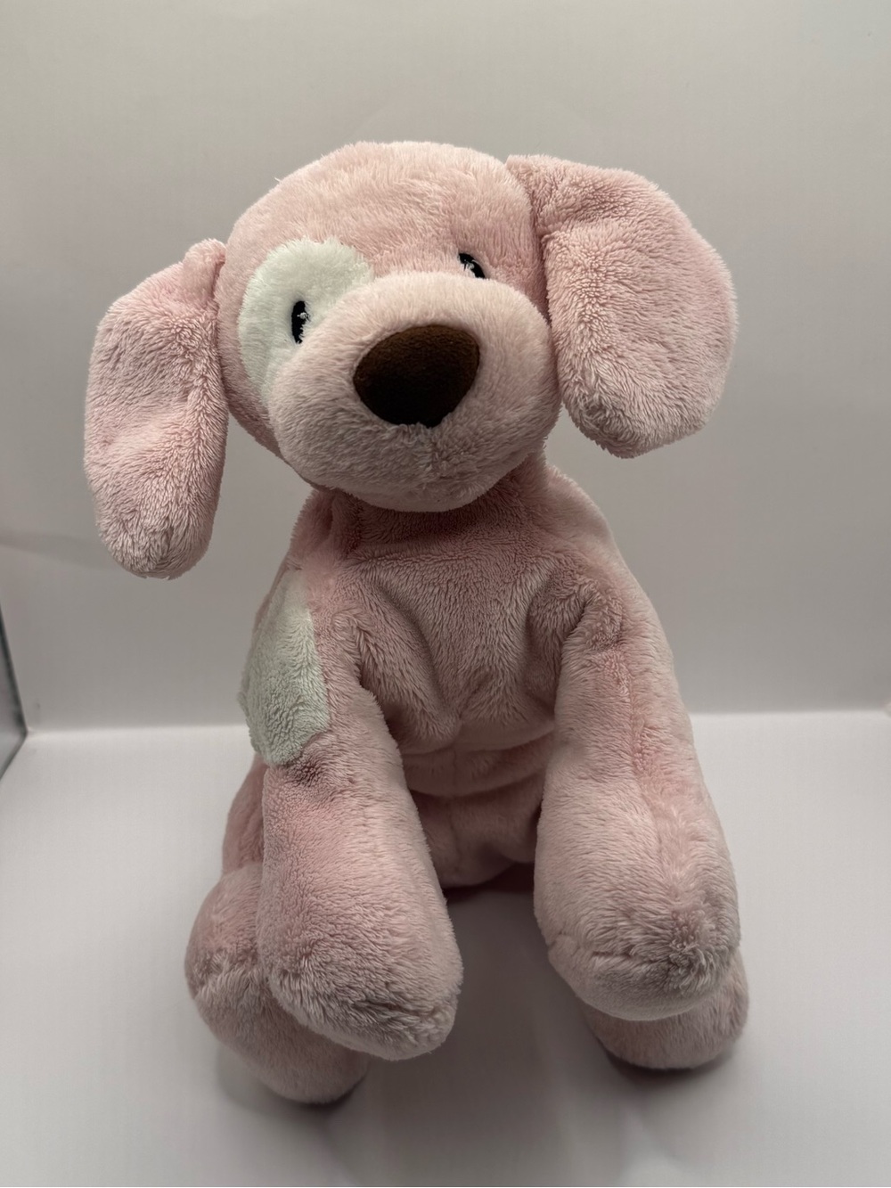 Baby GUND Spunky Pink Spotted Dog Plush Stuffed Animal #058374 RARE HTF